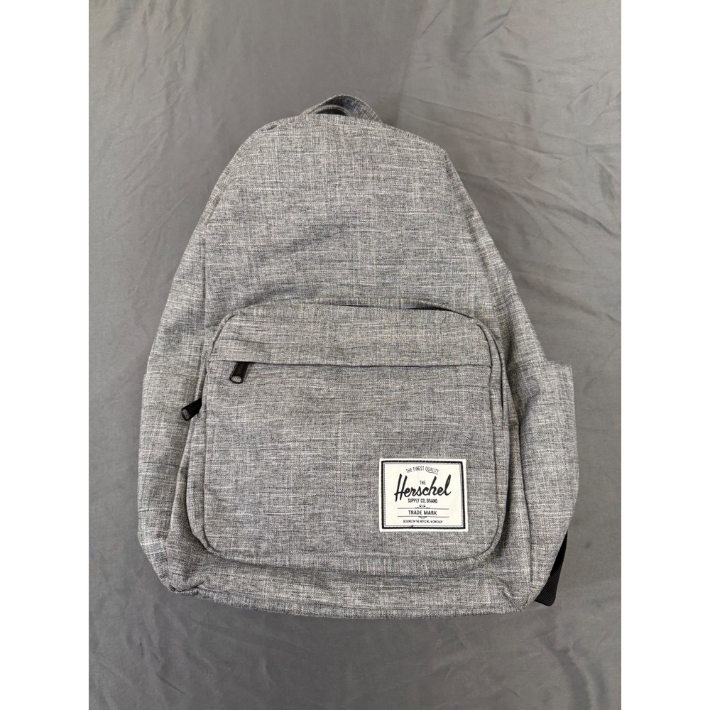 Herschel Supply Co Heritage Backpack Grey Crosshatch Striped Liner School Bag